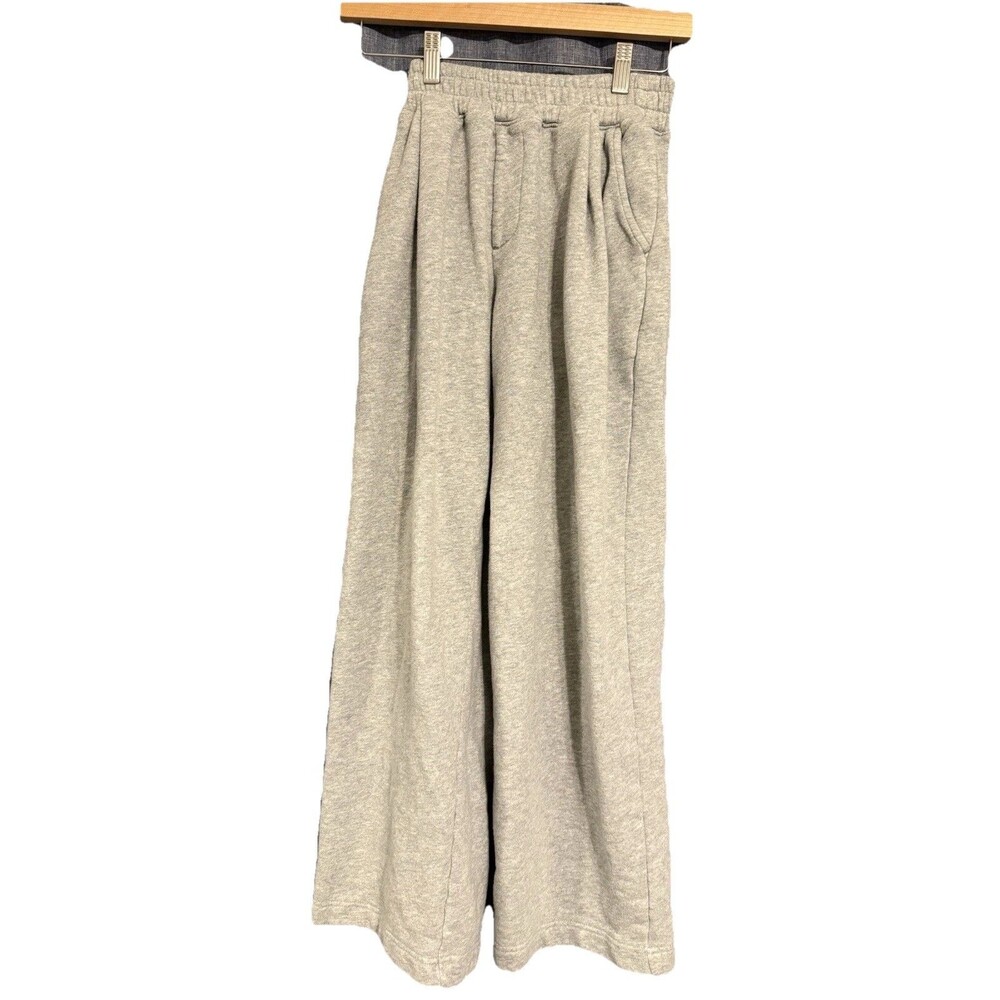 Madewell Wide Leg Lounge Pants Gray XXS Excellent Used Condition Pull On Casual
